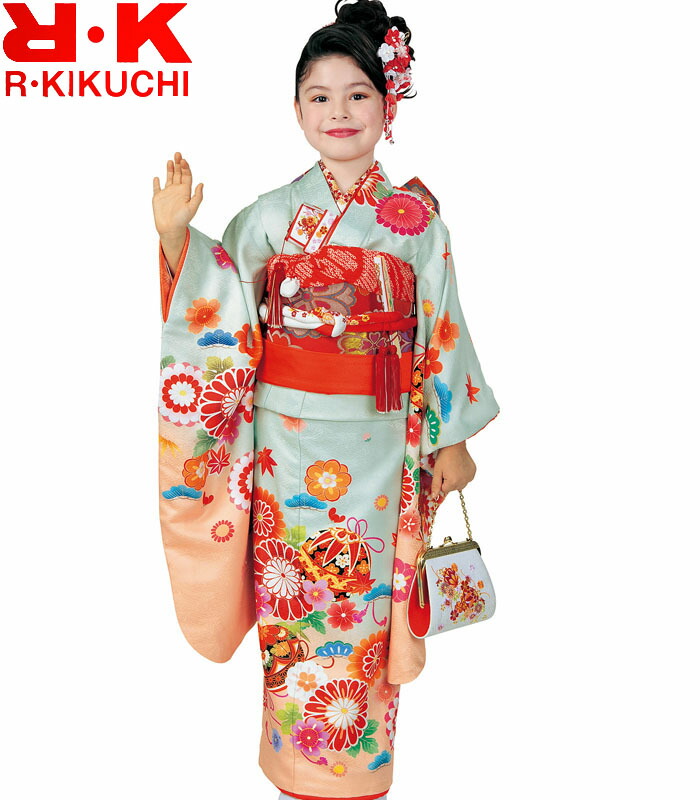 お買い得正絹♡七五三　7歳　女の子　セット　一式　山吹 楽天市場】七五三 753 着物 7歳 女の子 着物フルセット ねじり梅 山吹