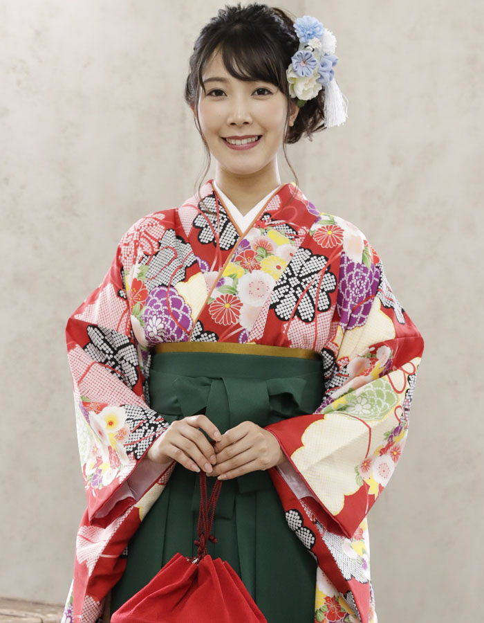 卒業式 袴 袴セット 女性 二尺袖着物 ミサヤマ ブランド 袴6点セット
