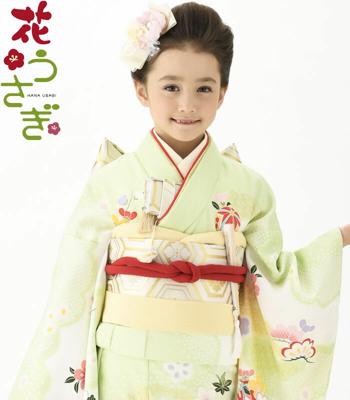 楽天市場】七五三 着物 7歳 女の子 着物フルセット 花うさぎ