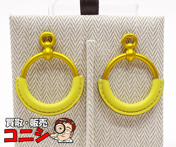 【新品】HERMES エルメス 新作 ループメドールPM ピアス　箱・保存袋付 楽天市場】 エルメス HERMES ループメドール ピアスPM メタル