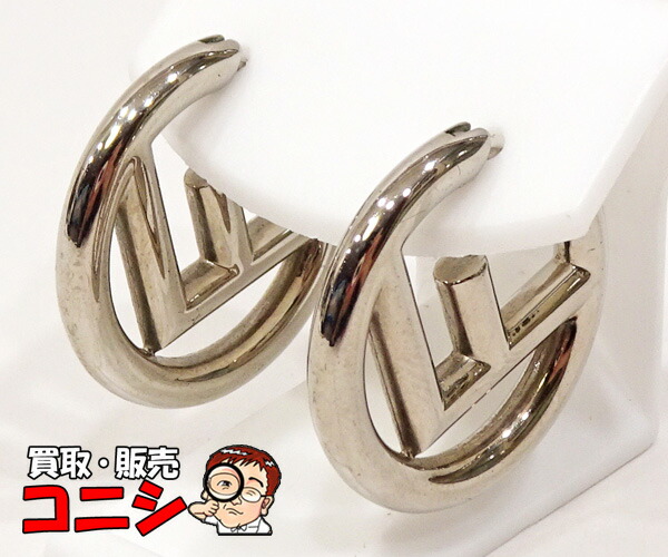 楽天市場】フェンディ FENDI ピアス FFロゴ スクエア ハギーピアス