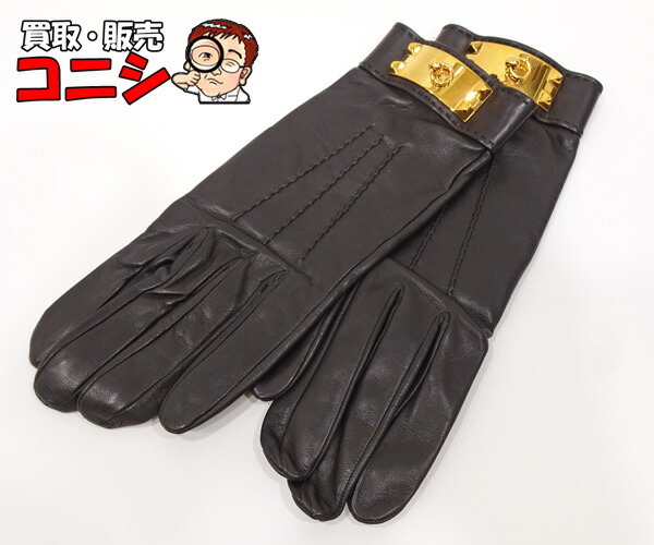 楽天市場】HERMES エルメス ダーリン スタッズ 手袋 レッド レディース