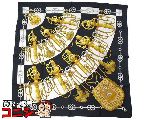 楽天市場】【エルメス】Hermes エルメス カレ90 シルクスカーフ