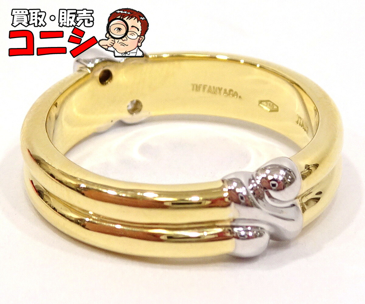 【質コニシ】【Tiffany&Co./ティファニー】シグネチャー リング 指輪 12.5号 K18 イエローゴールド ダイヤモンド【送料込み】m1704y|質ショップ コニシ