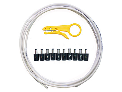 DCケーブルキット Lava Cable DC Plug Solder-Free Kit WH [送料無料!]【smtb-TK】