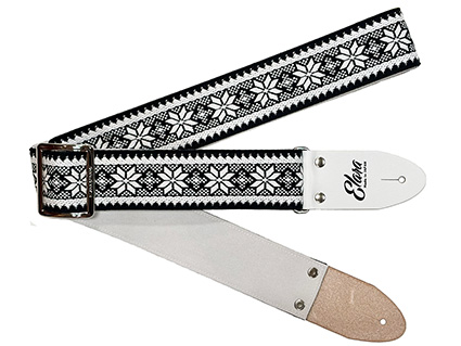 ギターストラップ Elara Straps Silent Poinsettia White Ultrasuede [送料無料!]