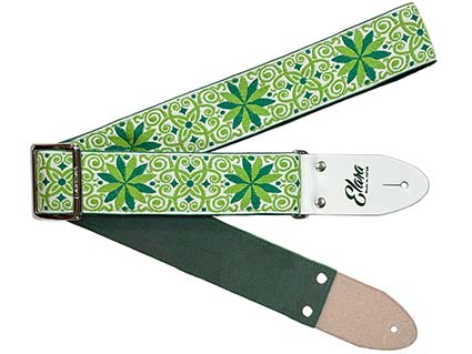 ギターストラップ Elara Straps Zinnia Elegans Apple Green Ultrasuede [送料無料!] 11,396円