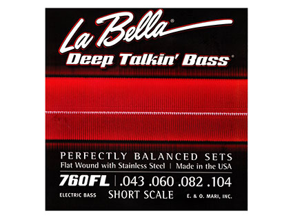 ショートスケール・フラットワウンド弦 La Bella 760FLS [送料無料!] 5,079円