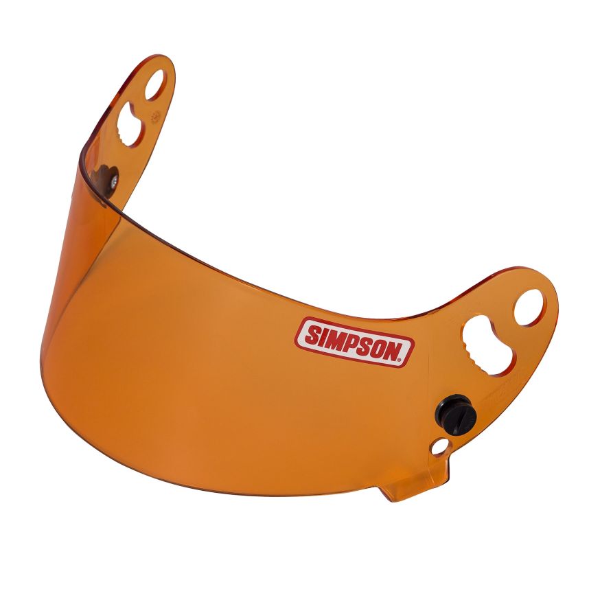 Simpson シンプソン デビルレイヘルメットの交換用バイザー アンバー｜くじらRacing