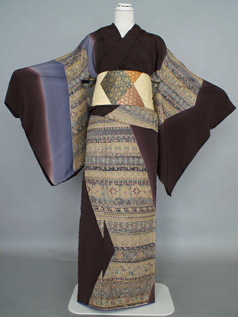 楽天市場】婦人用 訪問着 お仕立て上がり着物 総汕頭刺繍 きもの単品