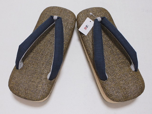 厚底雪駄 H0810LL-10 貨物輸送無料 ラタンメッシュ 茶系色の台 ＬＬ大きさ  厚底草履 日本製 向こう見ず 履き分かりやすい