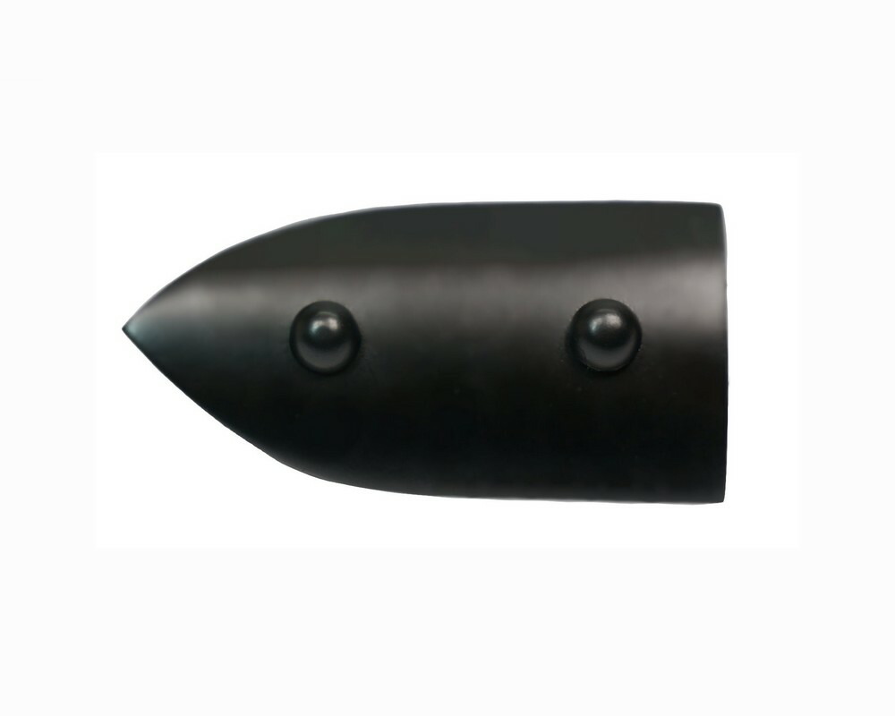 笹金具　半笹（親柱角用）　黒色　６．０寸用［建築金物］［社寺用品］