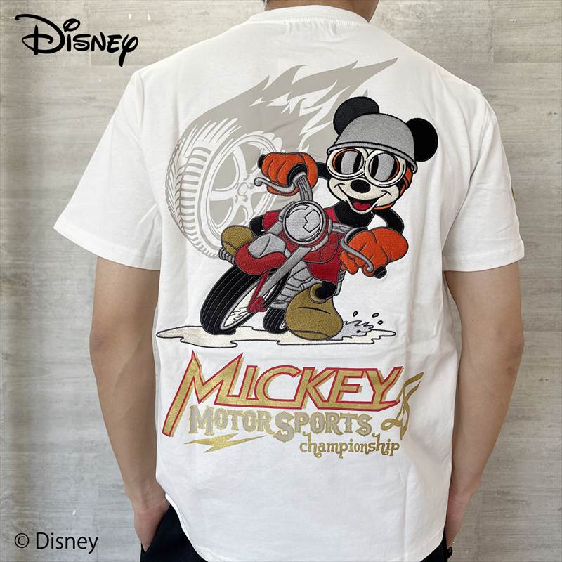 Mickey Mouse/ミッキーマウス 半袖Tシャツ FLAGSTAFF フラッグスタッフ メンズ レディース ディズニー/Disney キャラクター アメカジ 刺繍 送料無料