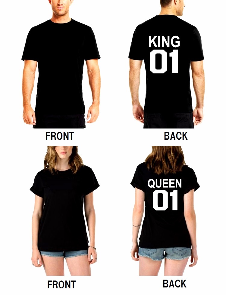 Auc Loveplus Couple Pair T Shirt King Queen T Shirt King Queen T