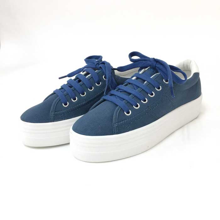 半額品 ノーネーム No Name Plato Sneaker 厚底スニーカー 35 ブルー 中古 新品同様 美品 新品本物 Ccbcmalawi Org