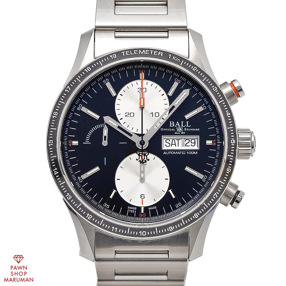 BALL Watch ボールウォッチ ストークマン ストームチェイサープロ CM3090C-S1J-BK 自動巻き SS ブラック 【送料無料】【中古】【メンズ】【腕時計】【黒】【アナログ】｜丸万質舗