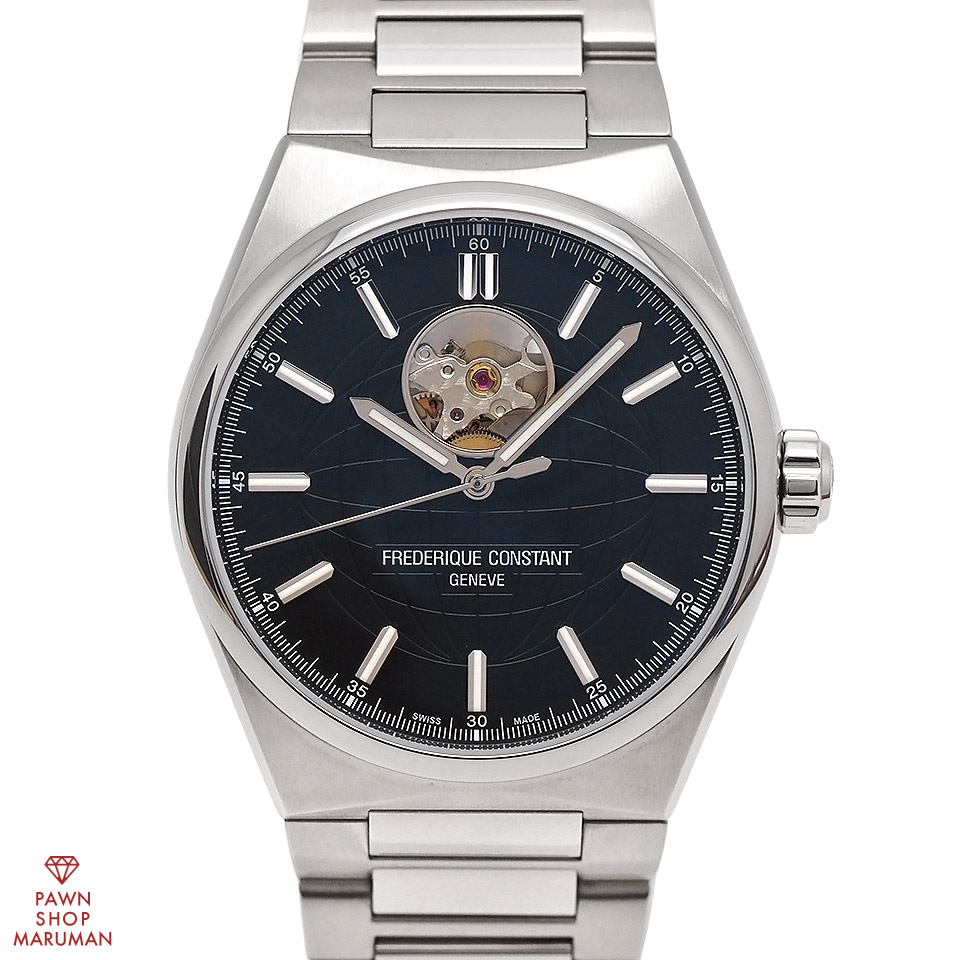 FREDERIQUE CONSTANT フレデリック・コンスタント ハイライフ ハートビート FC-310B4NH6B 自動巻き SS ブラック 【送料無料】【中古】【メンズ】【腕時計】【アナログ】【黒】