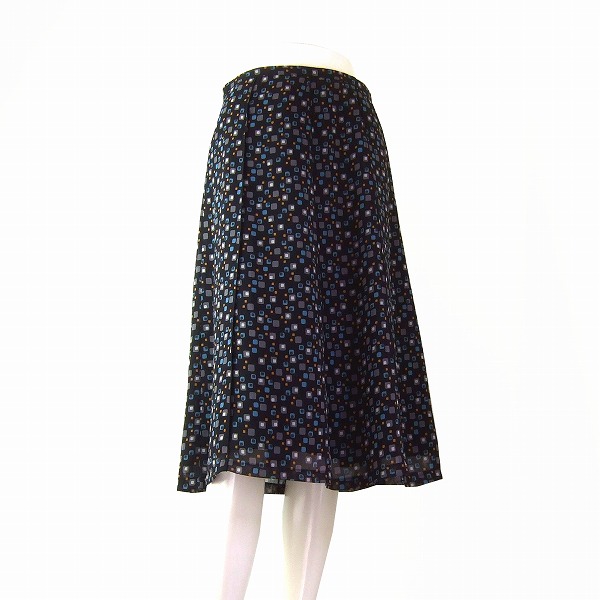 新品同様【中古】ピエールカルダン pierre cardin 黒&times;美彩ドット シフォンスカート Mサイズ 春夏 レディース ボトムス｜フルフルマーケット 9,120円