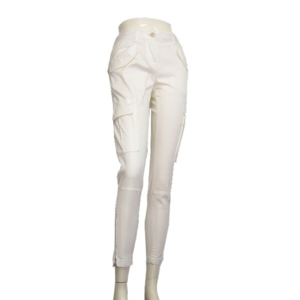 美品【中古】プラステ PLST /セオリー 白 美脚ストレッチパンツ 小さいサイズ 0号/5号 春夏 レディース ボトムス｜フルフルマーケット