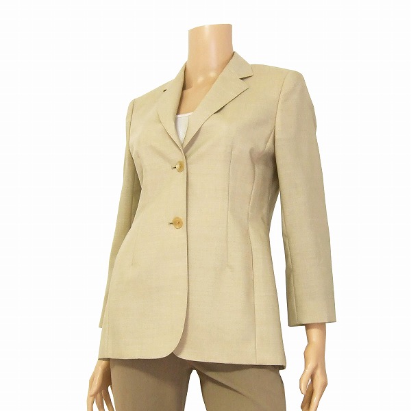 美品【中古】アクアスキュータム Aquascutum ベージュ モヘヤ混 薄手ジャケット 9号 秋春 レディース アウター｜フルフルマーケット