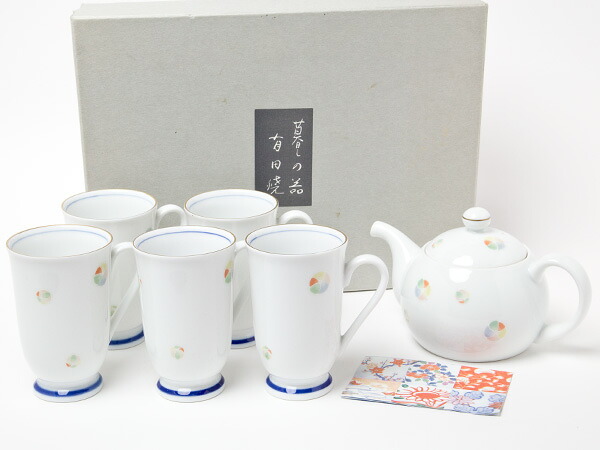 有田焼　紙ふうせん　茶器揃え お茶のふじい・藤井茶舗｜お茶のふじい
