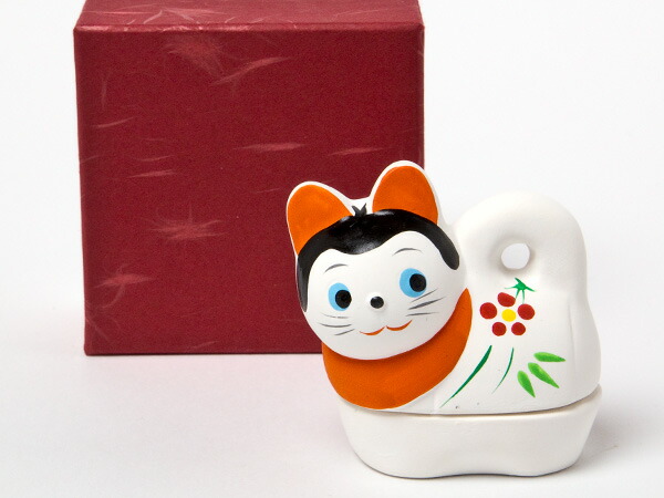 楽天市場】長谷川青峯志野 菊文香合 木箱入【陶器/茶道具】 : せともの