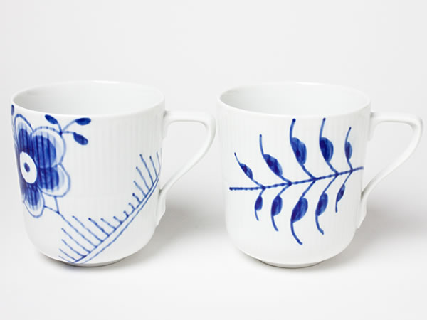 ロイヤルコペンハーゲン ブルーフルーテッド＆メガペアマグカップ copen-7茶の葉のふじい・藤井茶舗