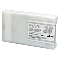 【純正空ボトル回収方式・リサイクルインク】エプソン ICLGY38A ライトグレー, EPSON エプソン プロッター用 大判 プリンター 再生インク リサイクルインクカートリッジ 箱なし