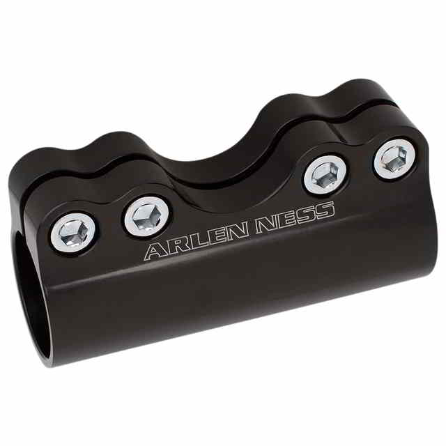 取寄せ モジュラー調節式ハンドルバークランプ - 1インチ - ブラック アレンネス Modular Adjustable Handlebar Clamp - 1 - Black 08-050 DRAG 06030785|ハーレーパーツデポ