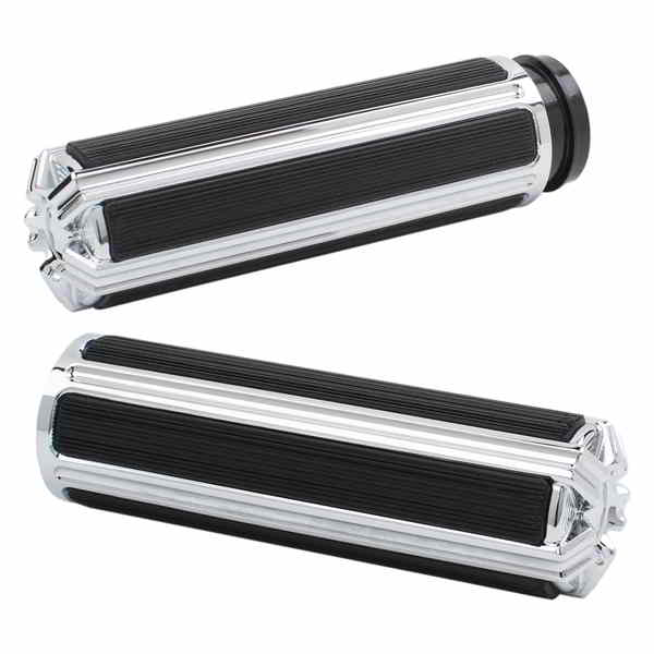 取寄せ 10ゲージ コンフォートグリップ - ケーブル - クローム アレンネス 10-Gauge Comfort Grips - Cable - Chrome 07-114 DRAG 06301691｜ハーレーパーツデポ