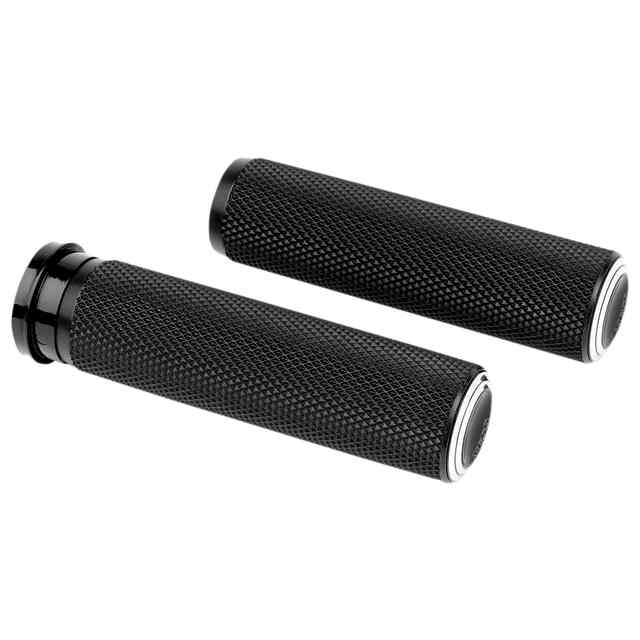 取寄せ デュアルリンググリップ - TBW - ブラック アレンネス Dual Ring Grips - TBW - Black 07-310 DRAG 06302122｜ハーレーパーツデポ