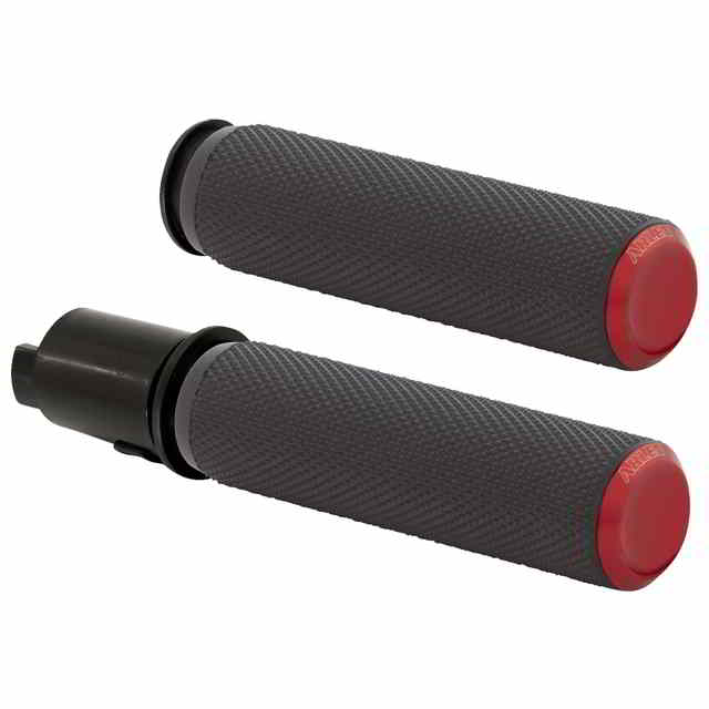 取寄せ ローレットグリップ - TBW - レッド アレンネス Knurled Grips - TBW - Red 500-055 DRAG 06303257