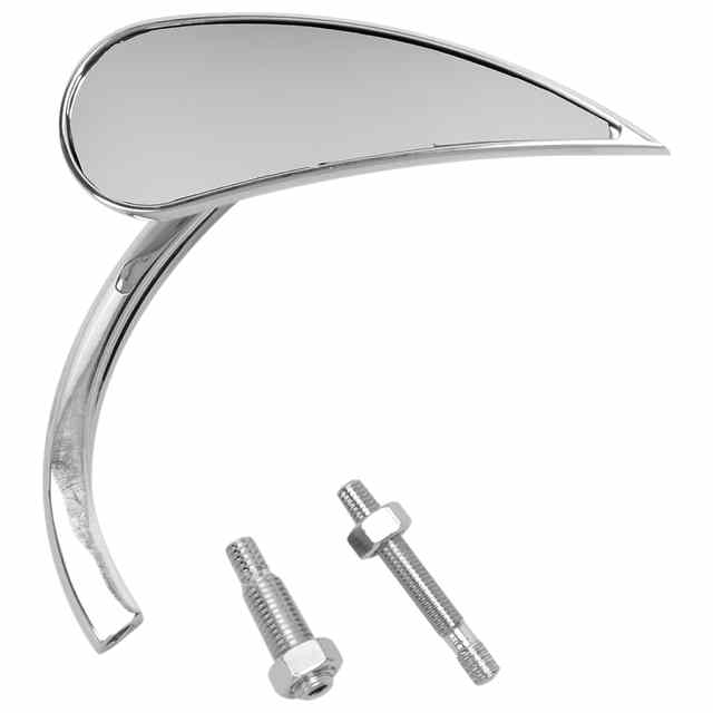 取寄せ ミラー - マイクロ - Rad 2 - サイドビュー - ティアドロップ - クローム - 右 アレンネス Mirror - Micro - Rad 2 - Side View - Teardrop - Chrome - Right 13-411 DRAG 06400498