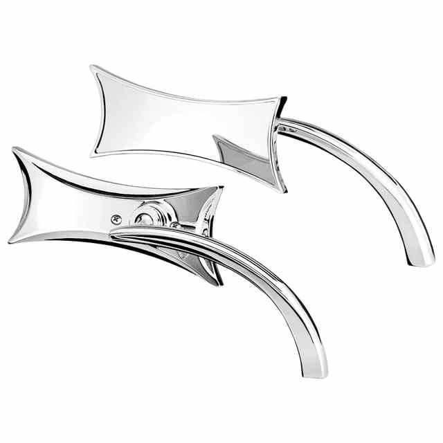 取寄せ ミラー - マイクロ - 4点式 - 側面図 - 長方形 - クローム - 左 アレンネス Mirror - Micro - Four-Point - Side View - Rectangle - Chrome - Left 13-416 DRAG 06400501