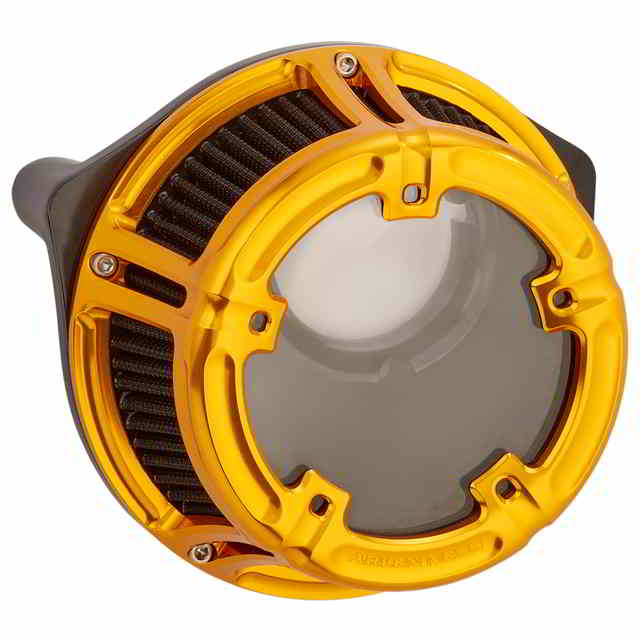 取寄せ Method クリアシリーズ エアクリーナー - ゴールド アレンネス Method? Clear Series Air Cleaner - Gold 18-176 DRAG 10102535｜ハーレーパーツデポ