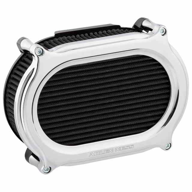 取寄せ パフォーマンスエアフィルターキット - ステージII - クローム アレンネス Performance Air Filter Kit - Stage II - Chrome 600-185 DRAG 10103209|ハーレーパーツデポ