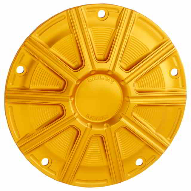取寄せ ダービーカバー - ゴールド アレンネス Derby Cover - Gold 700-020 DRAG 11070655|ハーレーパーツデポ