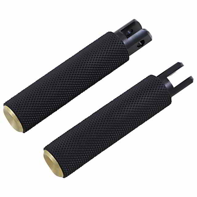 取寄せ ローレットフットペグ - 真鍮製 - FX/FL 18-24 アレンネス Knurled Footpegs - Brass - FX/FL '18-'24 07-944 DRAG 16201971