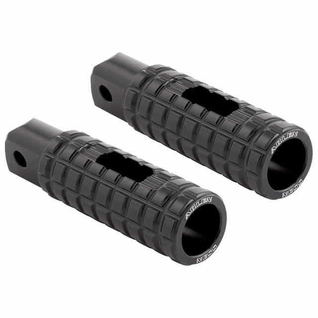 取寄せ フットペグ - 助手席側 - ブラック アレンネス Footpegs - Passenger - Black 400-038 DRAG 16202422