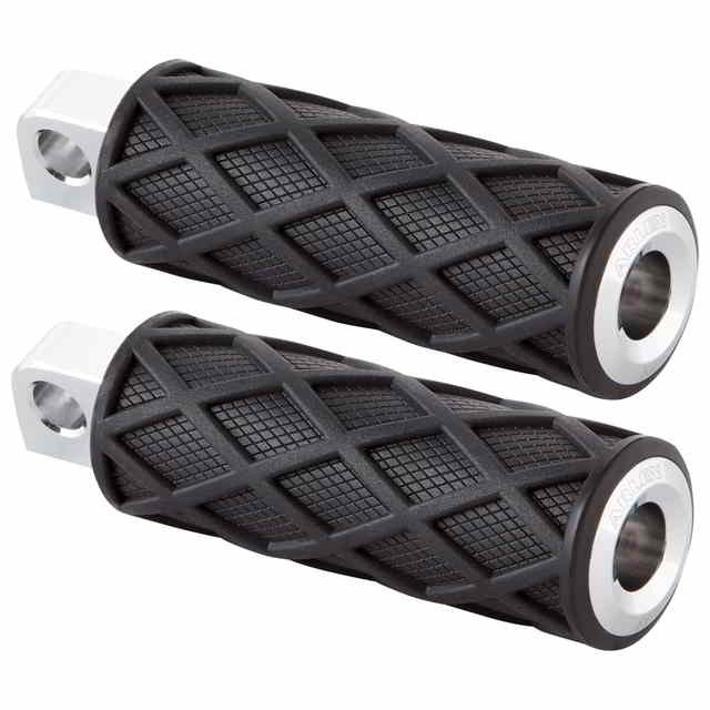 取寄せ ダイヤモンドフットペグ - オスマウント - クローム アレンネス Diamond Footpegs - Male Mount - Chrome 400-048 DRAG 16202670|ハーレーパーツデポ