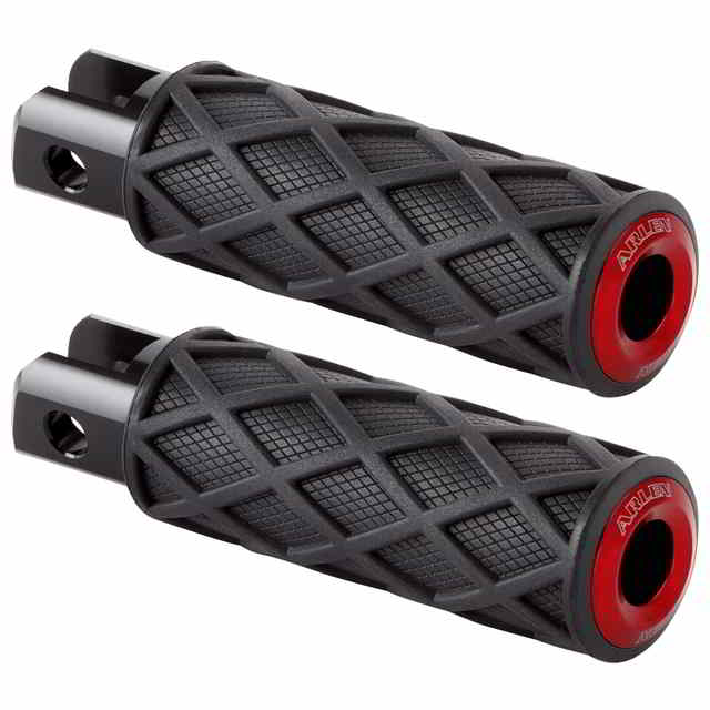 取寄せ ダイヤモンドフットペグ - ドライバー - レッド アレンネス Diamond Footpegs - Driver - Red 400-058 DRAG 16202678