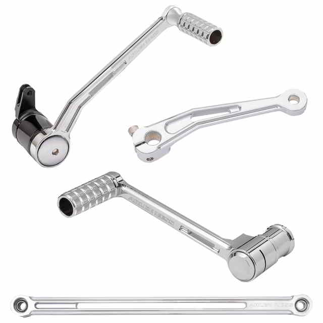 取寄せ SpeedLiner フットコントロールキット（つま先シフター付き） - Solo - クローム アレンネス SpeedLiner Foot Control Kit w/ Toe Shifter - Solo - Chrome 420-105 DRAG 16230558｜ハーレーパーツデポ
