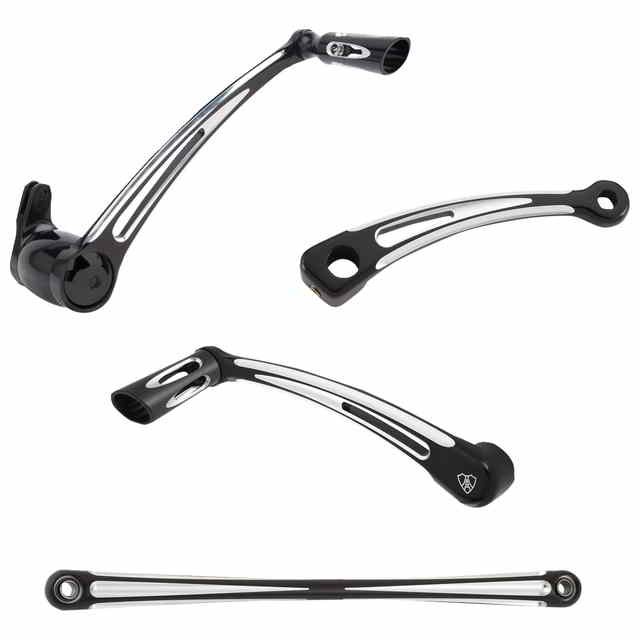 取寄せ ディープカット フットコントロールキット(トゥシフター付き) - ブラック アレンネス Deep Cut Foot Control Kit w/ Toe Shifter - Black 420-108 DRAG 16230561