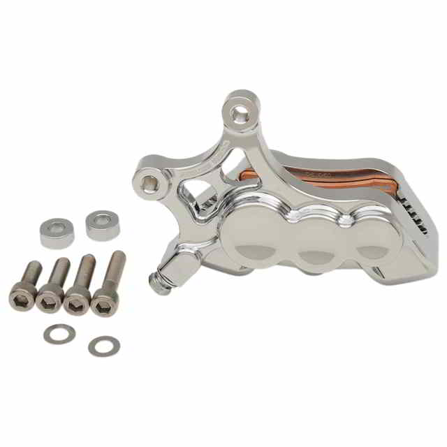 取寄せ 6ピストンキャリパー - フロント右 - クローム - 14インチ アレンネス 6-Piston Caliper - Front Right - Chrome - 14 02-212 DRAG 17010606｜ハーレーパーツデポ