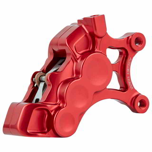 取寄せ 6ピストンキャリパー - 14インチ - レッド アレンネス 6-Piston Caliper - 14 - Red 02-205 DRAG 17010679｜ハーレーパーツデポ