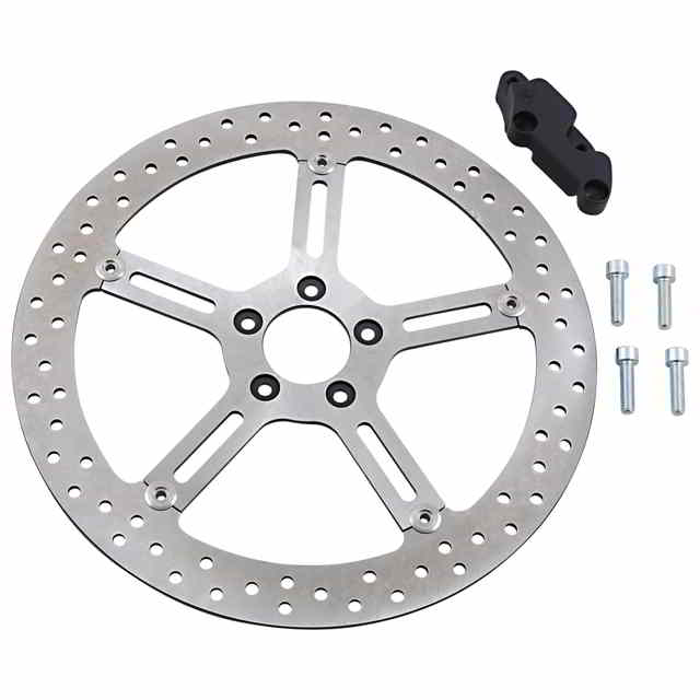 取寄せ 大型ブレーキローター - 15インチ - フロント左 - スポーツスター アレンネス Big Brake Rotor - 15 - Front Left - Sportster 02-966 DRAG 17102393