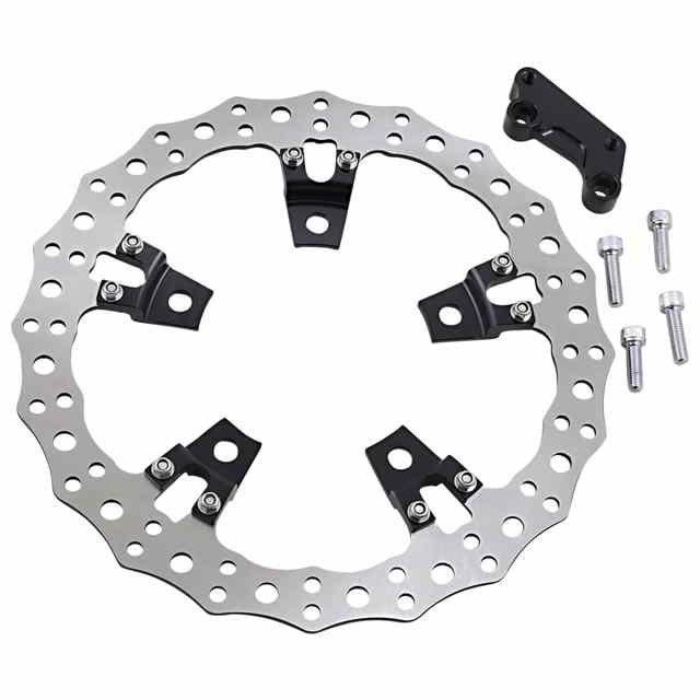 取寄せ ギザギザの左ブレーキローター - ツーリング - 14インチ アレンネス Jagged Left Brake Rotor - Touring - 14 02-950 DRAG 17103514|ハーレーパーツデポ