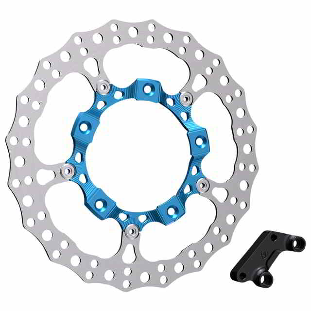 取寄せ ローター 14インチ - フロント右 - ブルー アレンネス Rotor 14 - Front Right - Blue 300-005 DRAG 17103965