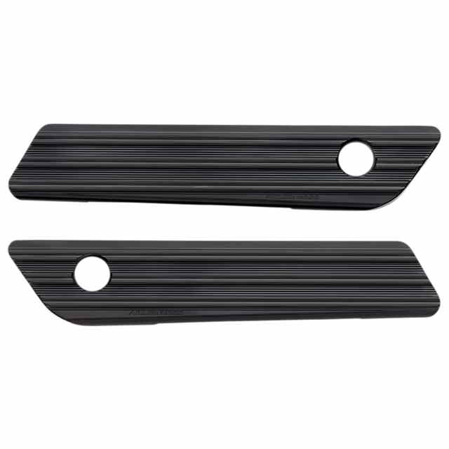 取寄せ サドルバッグラッチカバー - ブラック アレンネス Saddlebag Latch Covers - Black 03-603 DRAG 35011634