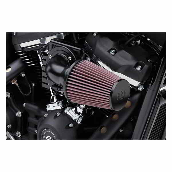 取寄せ コーンエアインテーク - ブラック - ツインカム コブラ Cone Air Intake - Black - Twin Cam 606-0102-06B-SB DRAG 10103129｜ハーレーパーツデポ